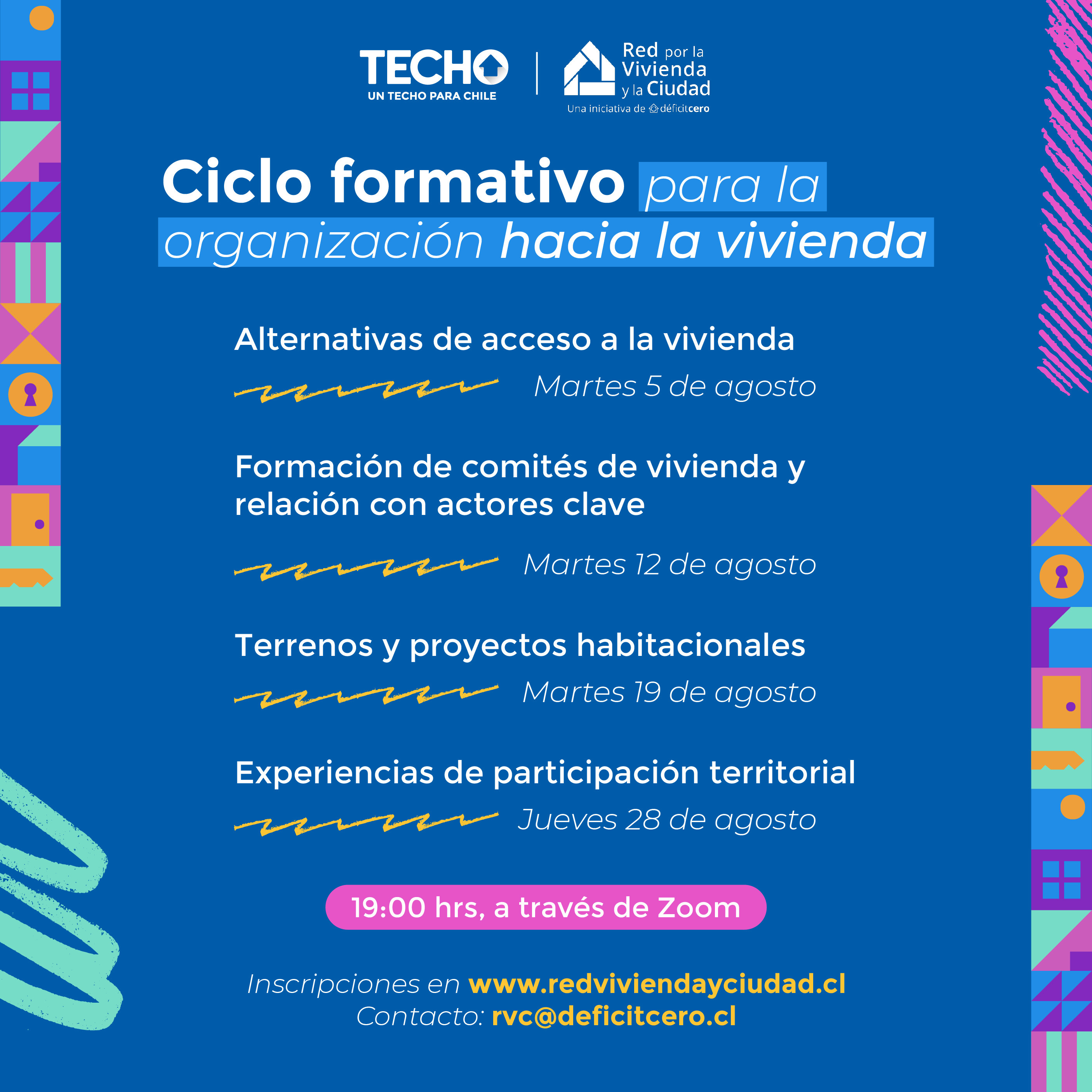 Ciclo Formativo para la organización hacia la vivienda