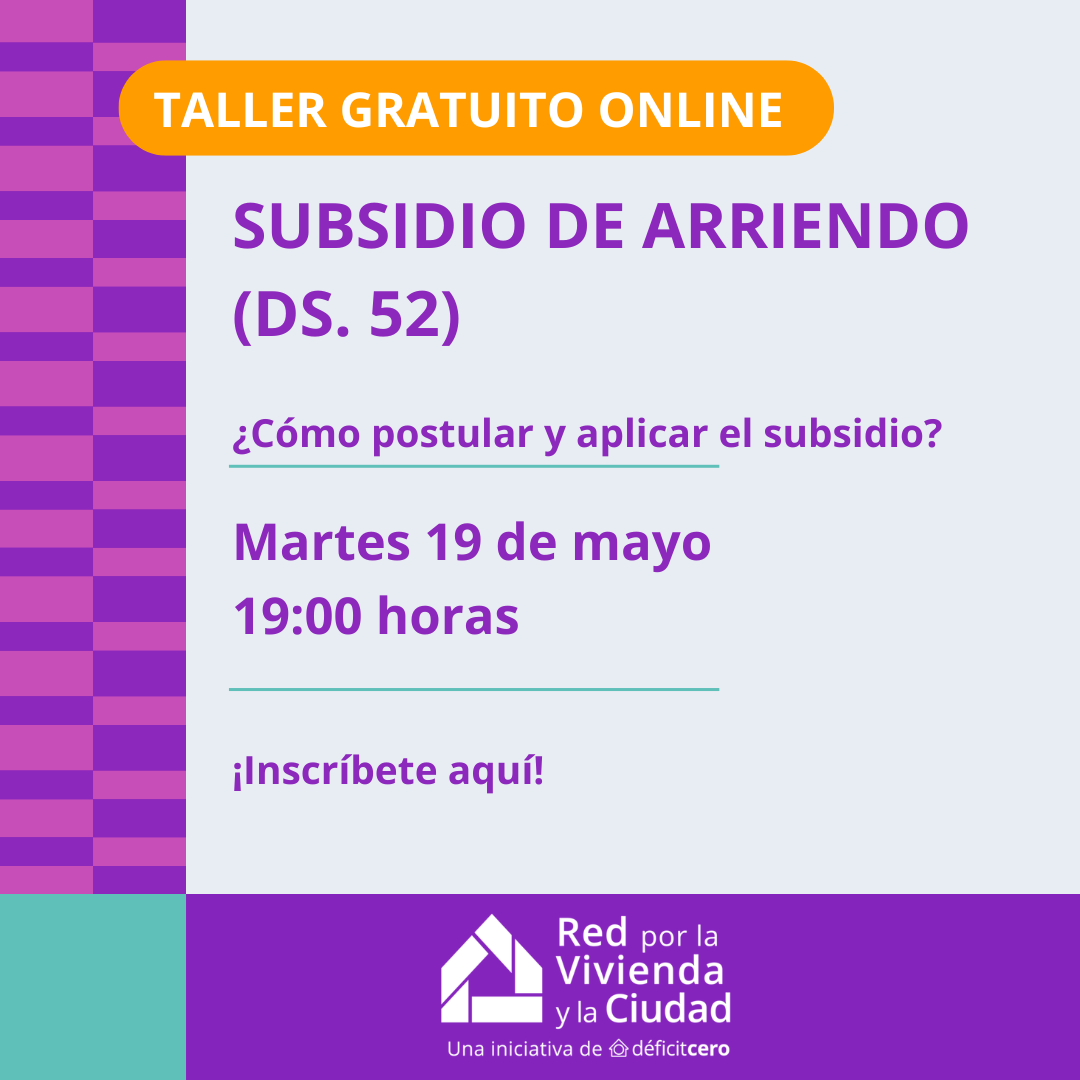 Taller Subsidio de Arriendo DS.52
