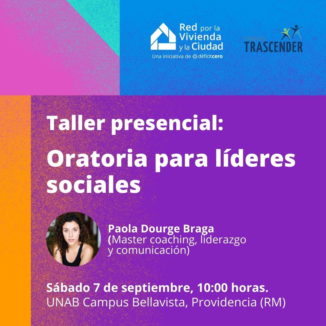 Taller presencial: Oratoria para líderes sociales