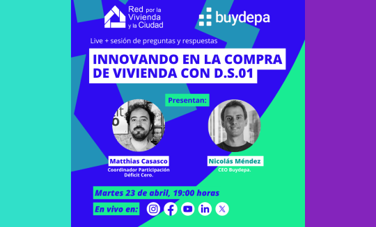 EN VIVO | Innovando en la compra de vivienda con Subsidio D.S.01